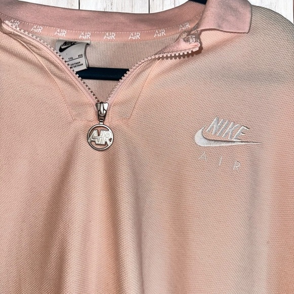 Nike light pink pique cropped polo - XXL (F10) - Picture 2 of 5